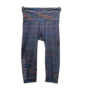 With Peloton Cropped Leggings Purple Medium‎
